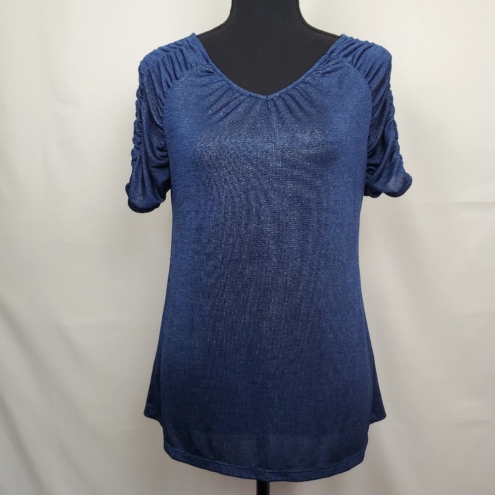 Women's Jennifer Lopez Blue Sparkly Top